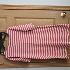 Faded Glory Red and White Striped Dress